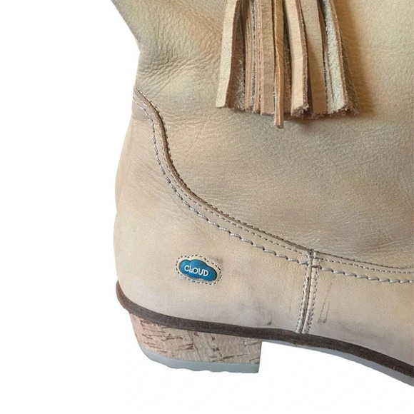 Cloud Footwear European Leather Tassel Tan Leather Boots - Picture 4 of 10